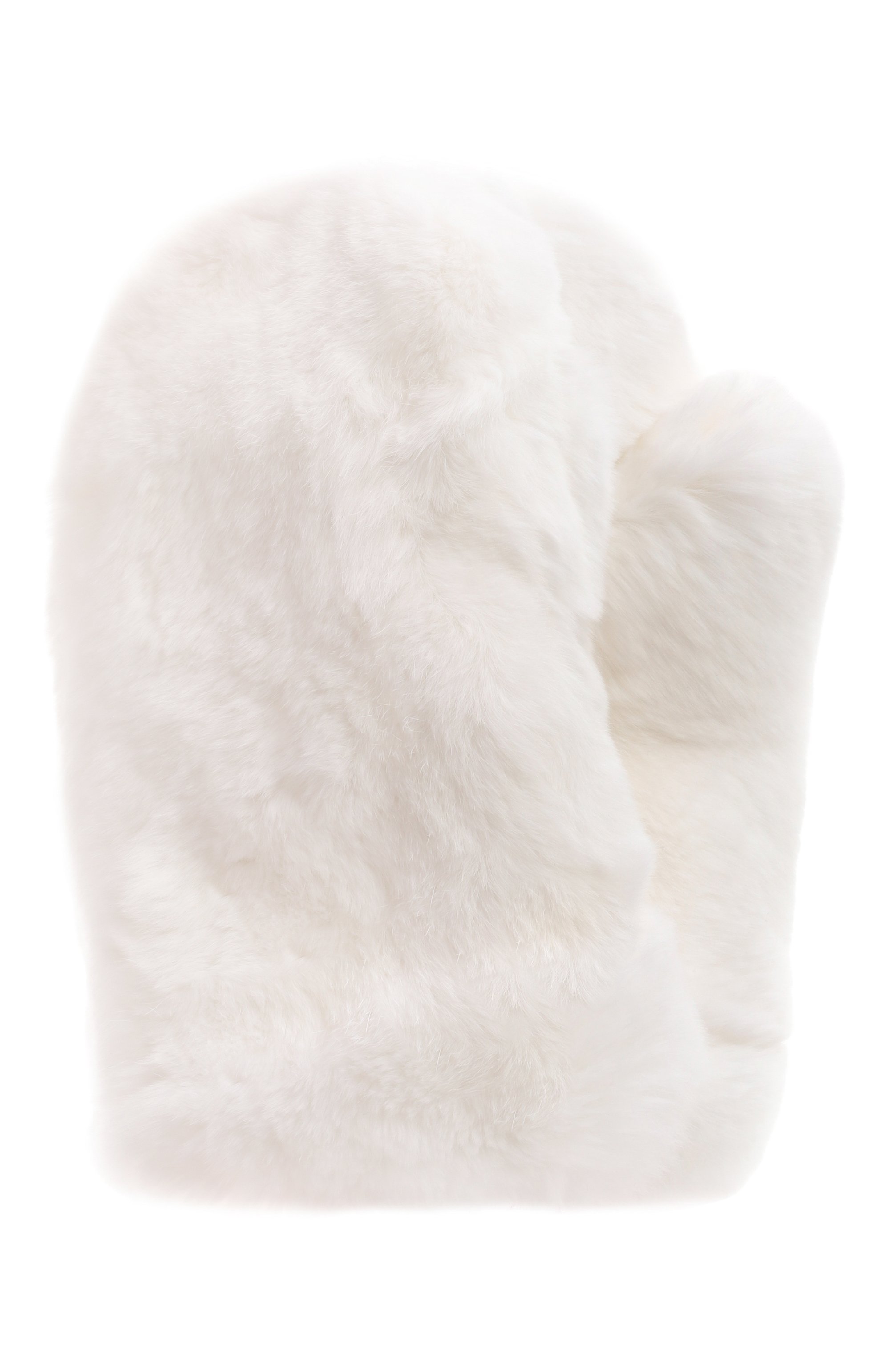 Меховые варежки из кролика YVES SALOMON ENFANT, арт. 26WEA302XXREXX, фото 1