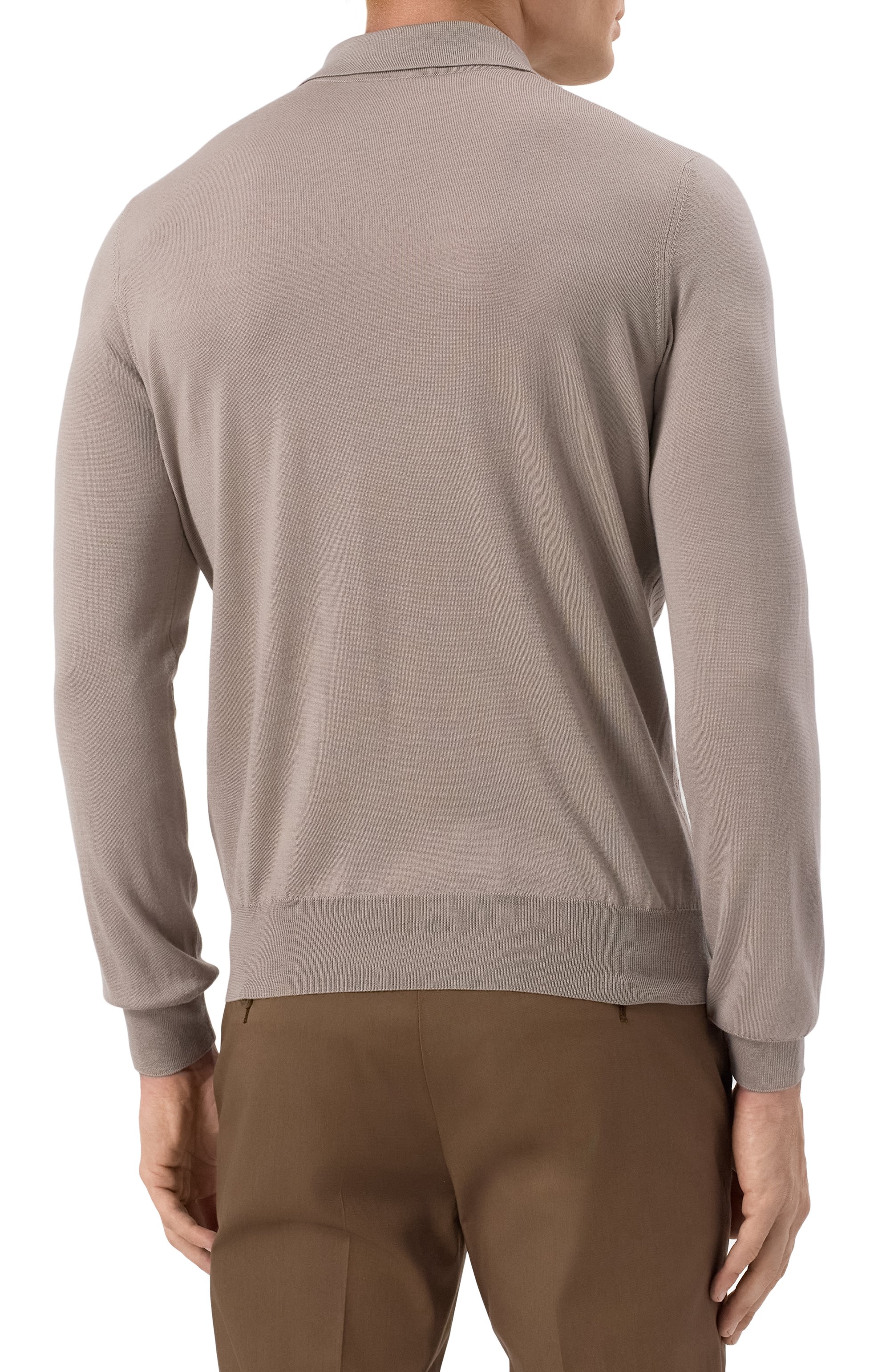 Поло из шерсти и шелка ZILLI, арт. KZP001M0230VRHB00, фото 4