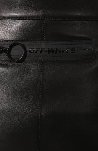 Кожаная юбка OFF-WHITE, арт. 0WJC002R197790571000, фото 5