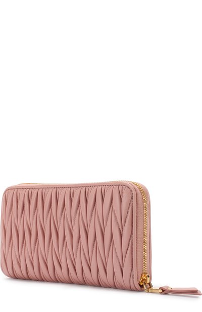 Кожаный кошелек на молнии MIU MIU, арт. 5ML506-N88-F0615, фото 2