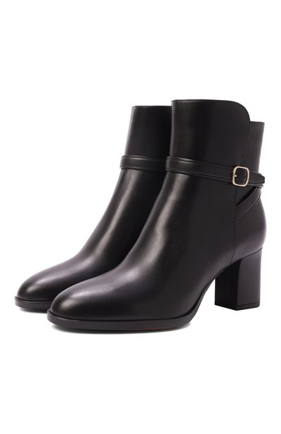 Женские кожаные ботильоны SANTONI, арт. WTDG72381NERNDYL
