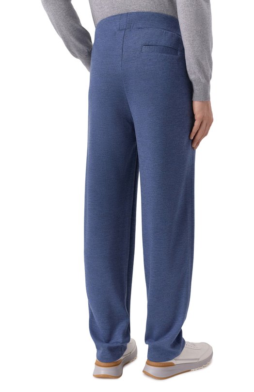 Брюки из шелка и кашемира Andrea Campagna PANT/15038 Синий  PANT/15038 Фото 4