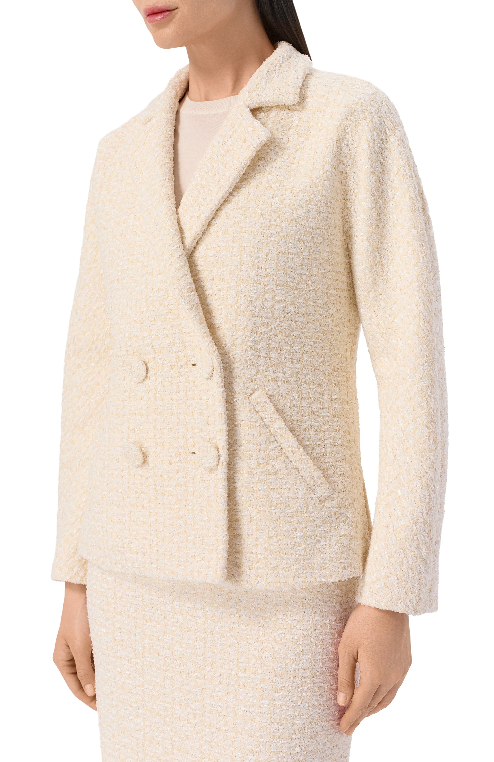 Твидовый жакет MVST, арт. M26.2PW.J004/F108 IV0RY B0UCLE, фото 3