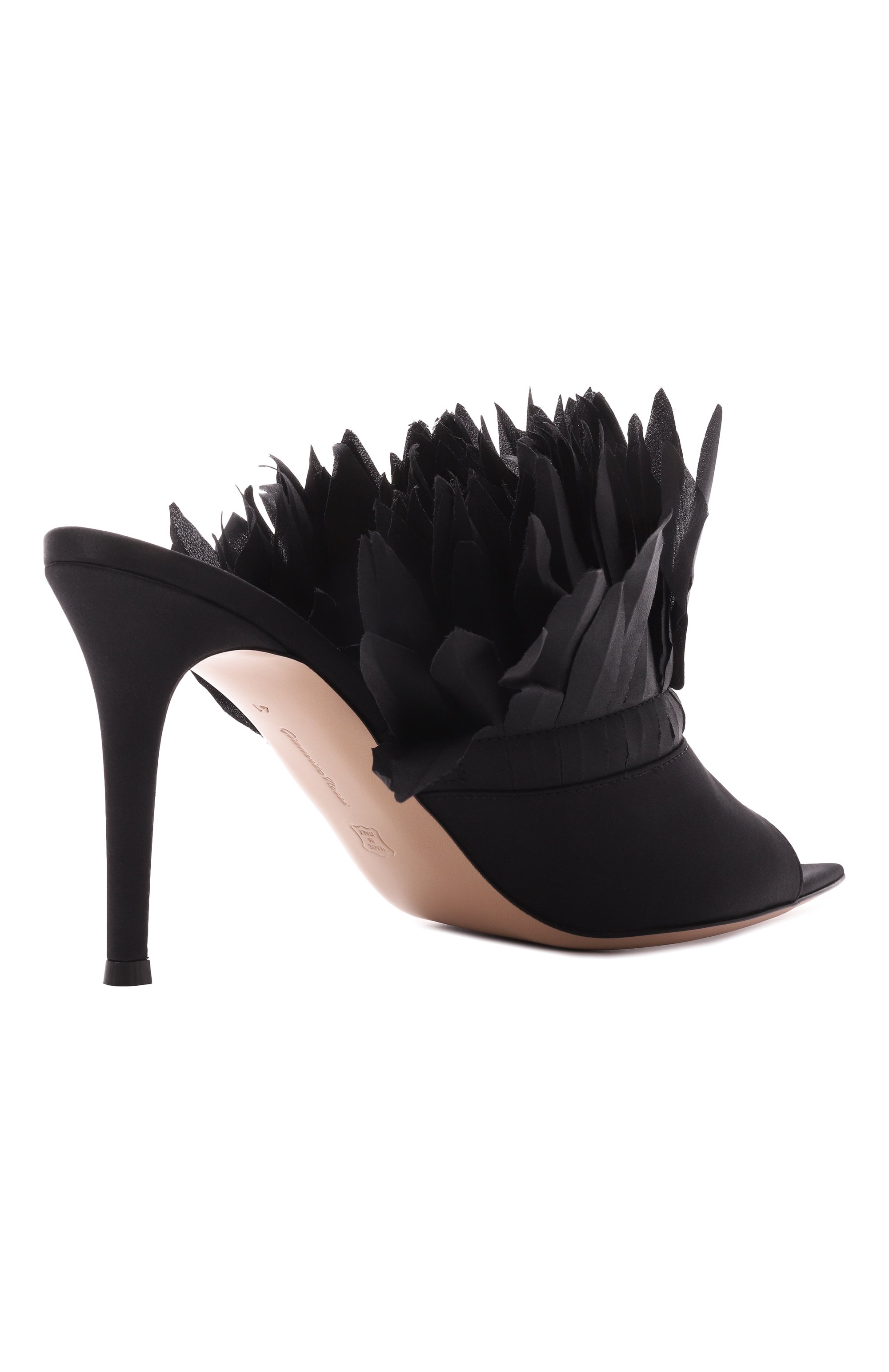 Текстильные мюли daniah GIANVITO ROSSI, арт. G10047.85RIC.CTZNER0, фото 5