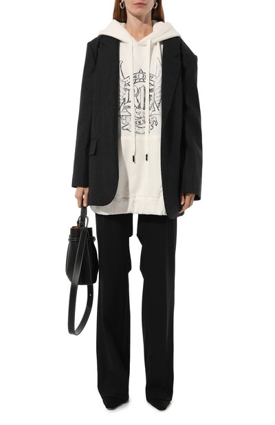 Хлопковое худи R13, арт. R13WK100-K100S, фото 2