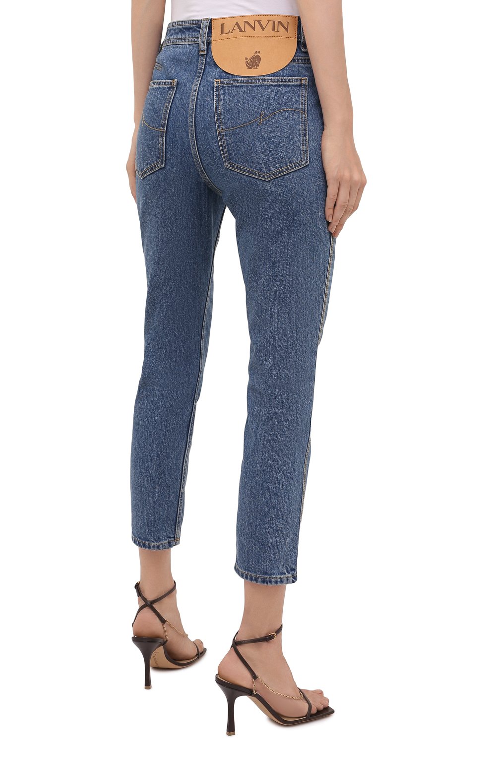 Джинсы LANVIN голубого цвета по цене 47200 руб., арт. RW-TR0030-D009-A21, фото 4 Джинсы LANVIN, арт. RW-TR0030-D009-A21, фото 4
