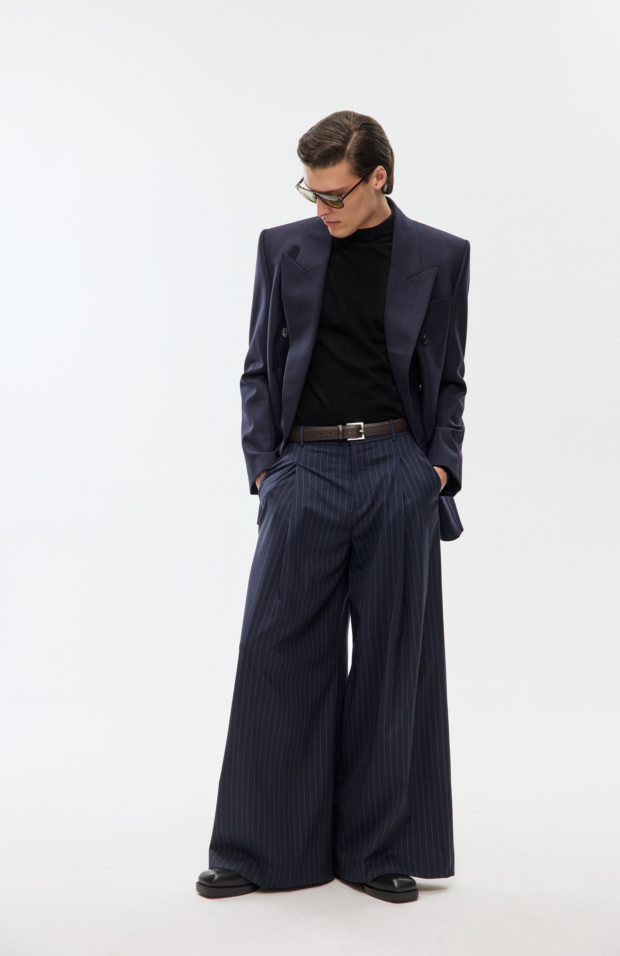 Шерстяные брюки BALMAIN, арт. FH0PQ355/WD25, фото 6