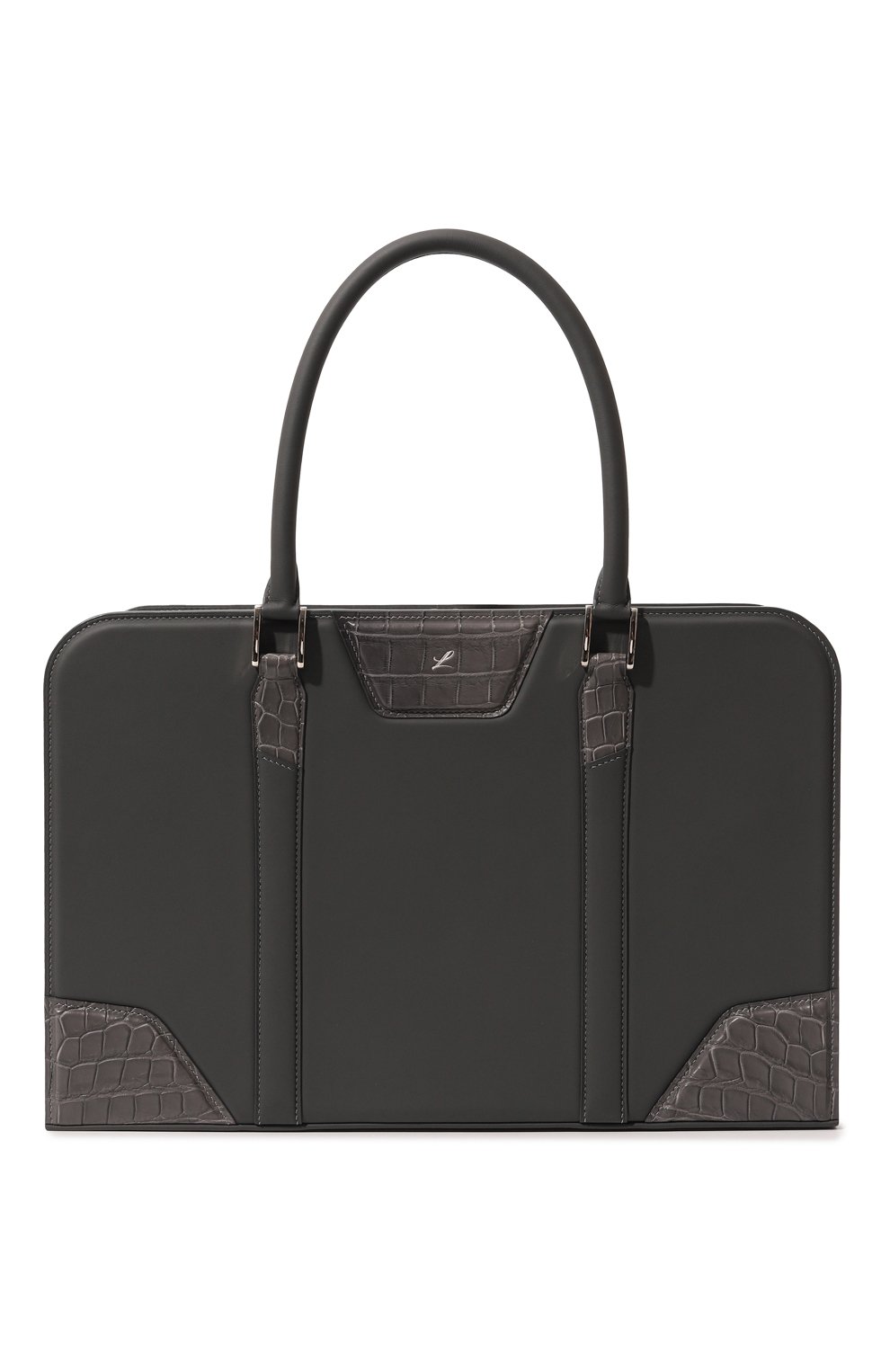 Сумка для ноутбука с отделкой из кожи крокодила joyce LERME, арт. Joyce croc, фото 1