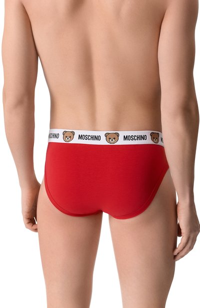 Комплект из двух брифов MOSCHINO красного цвета по цене 7865 руб., арт. A1301/4402, фото 3 Комплект из двух брифов MOSCHINO, арт. A1301/4402, фото 3