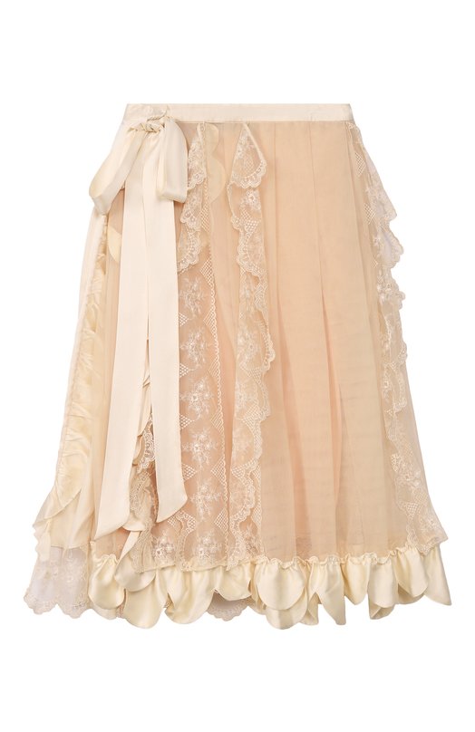 

Юбка из вискозы Simone Rocha, Кремовый