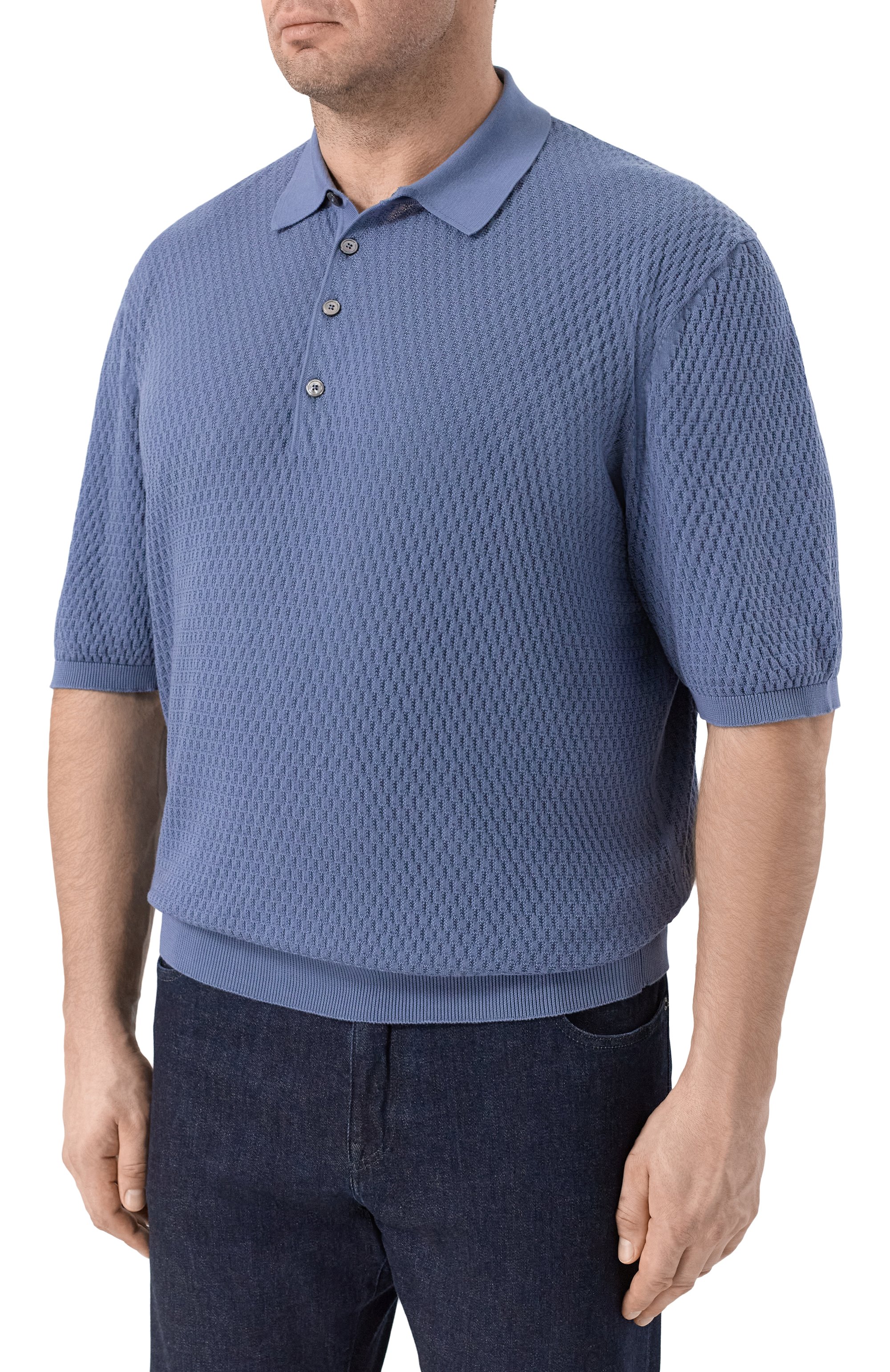 Хлопковое поло CORTIGIANI, арт. 4AS121, фото 3