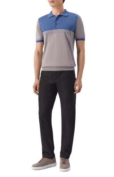 Мужская хлопковое поло KITON, арт. UMK0928