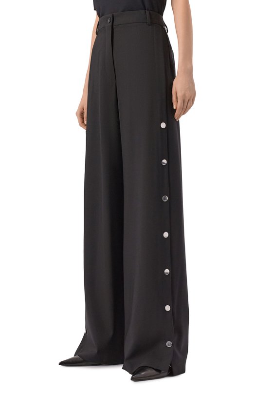 Шерстяные брюки Sportmax EDERE Чёрный  EDERE Фото 3