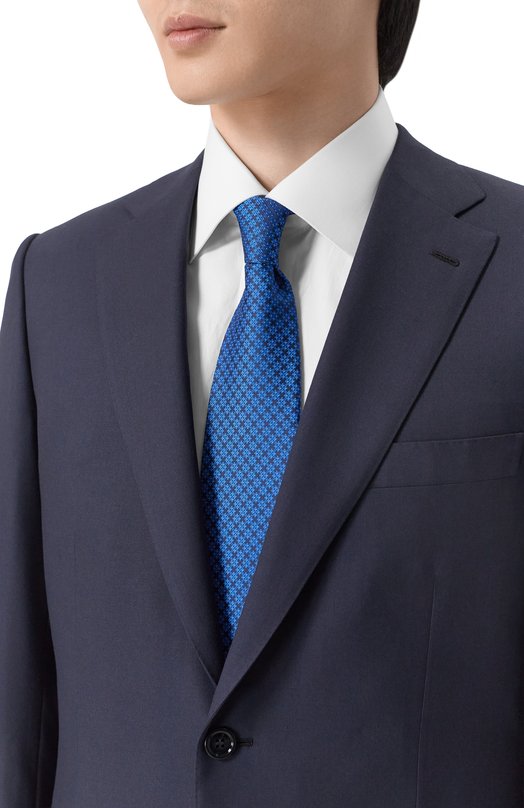 Шелковый галстук Stefano Ricci CCXL/60021 Синий  CCXL/60021 Фото 2