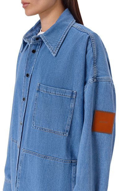 Джинсовая рубашка MISSONI голубого цвета по цене 121500 руб., арт. DS26SJ0N/BW00ZB, фото 5 Джинсовая рубашка MISSONI, арт. DS26SJ0N/BW00ZB, фото 5