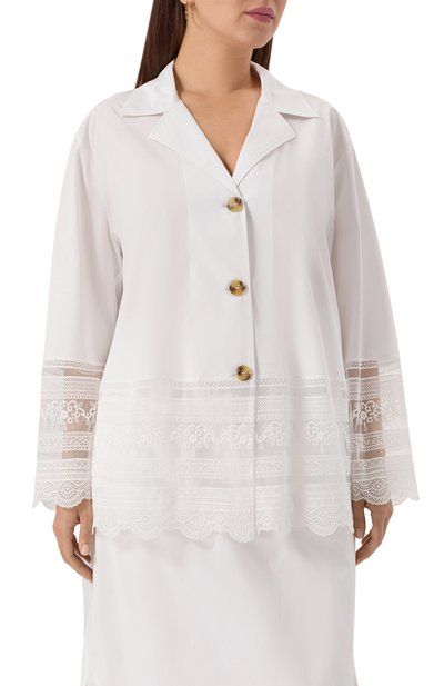 Хлопковая рубашка MARINA RINALDI, арт. ELICHE, фото 3