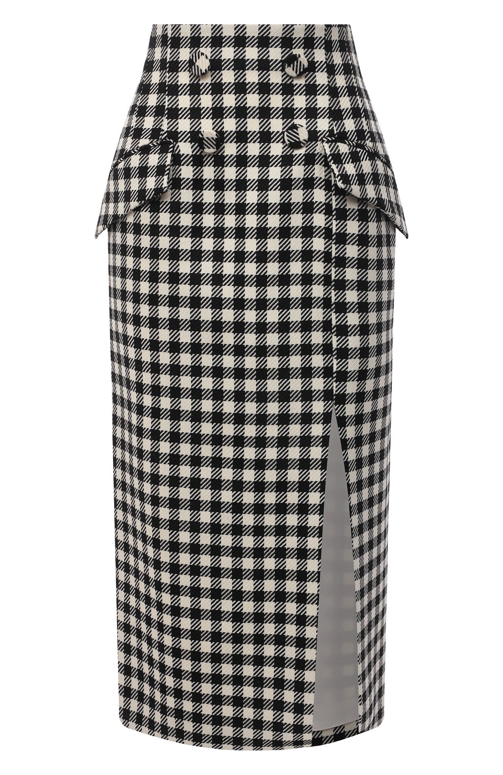 Шерстяная юбка GIUSEPPE DI MORABITO черно-белого цвета по цене 38500 руб., арт. PF21060SK-145, фото 1 Шерстяная юбка GIUSEPPE DI MORABITO, арт. PF21060SK-145, фото 1