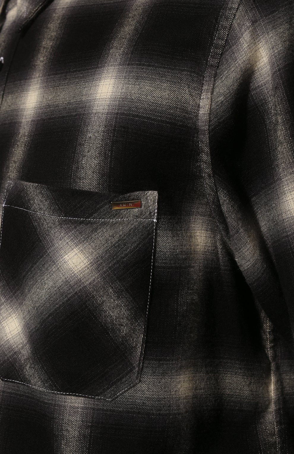 Рубашка из хлопка и вискозы AMIRI, арт. PXMLS004-001, фото 5