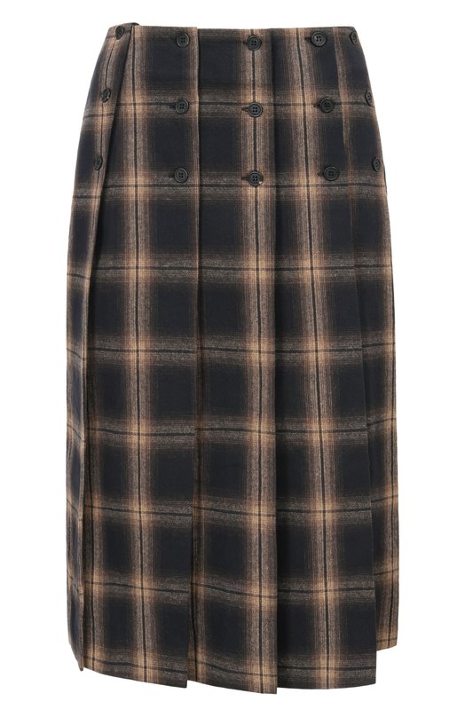 Хлопковая юбка The Attico 260WCS00287/CCC124AA Коричневый 260WCS00287/CCC124AA