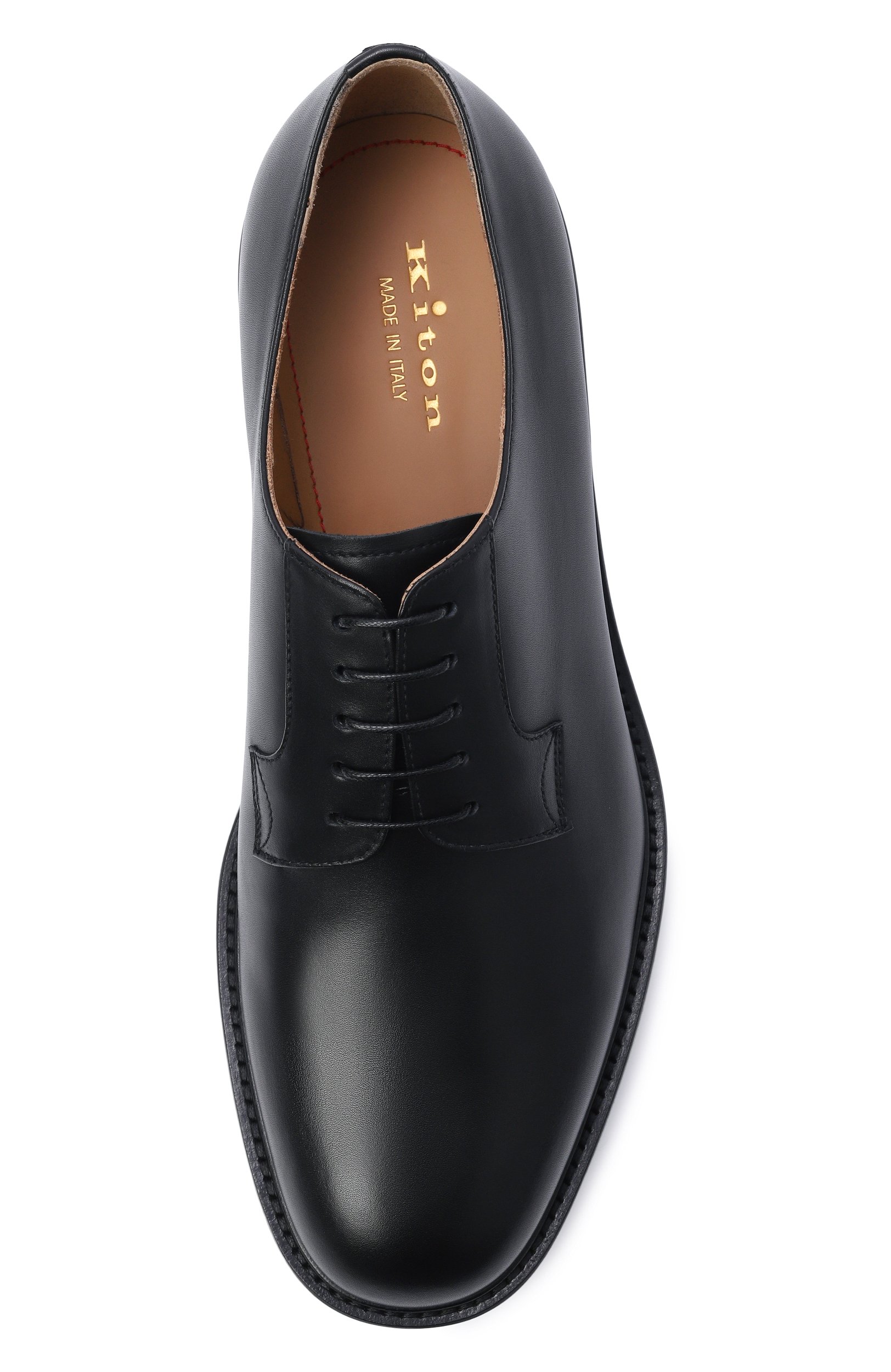 Кожаные дерби KITON черного цвета по цене 138500 руб., арт. USSA504N01493, фото 5 Кожаные дерби KITON, арт. USSA504N01493, фото 5