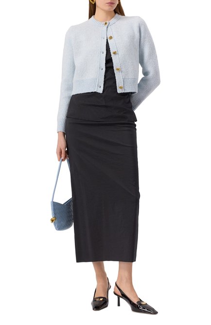 Женские кожаные туфли new vara FERRAGAMO черного цвета, арт. 01J471/779551 | Фото 2 (Материал внешний: Натуральная кожа; Каблук высота: Средний; Материал сплава: Проставлено; Драгоценные камни: Проставлено; Материал внутренний: Натуральная кожа; Подошва: Плоская)