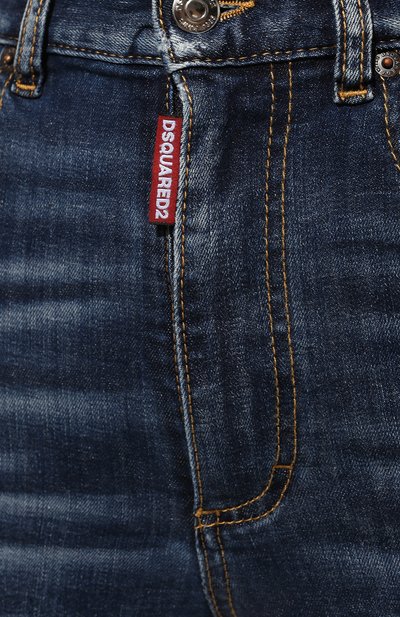 Джинсы DSQUARED2 синего цвета по цене 36200 руб., арт. S75LB0657/S30685, фото 5 Джинсы DSQUARED2, арт. S75LB0657/S30685, фото 5