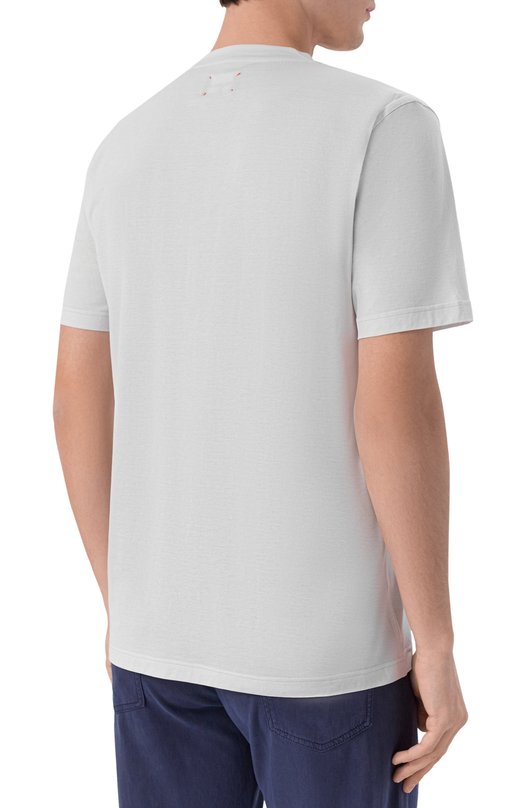 Хлопковая футболка Kiton UMK0827K327 Белый  UMK0827K327 Фото 4