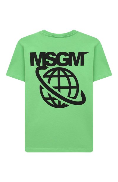 Хлопковая футболка MSGM KIDS, арт. MS028877, фото 2