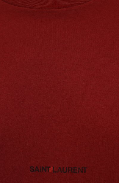 Хлопковая футболка SAINT LAURENT, арт. 660774/YBYL2, фото 5