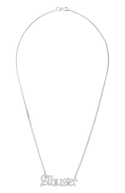Колье abuser с надписью из фианитов LEVASHOVAELAGINA, арт. abuser/n, фото 1