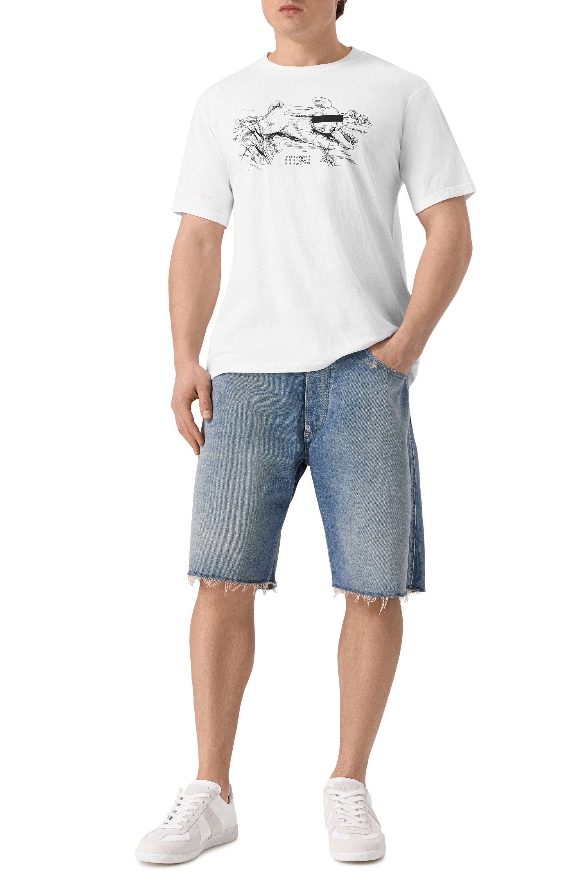 Хлопковая футболка MM6, арт. SH2GC0024/M20108, фото 2