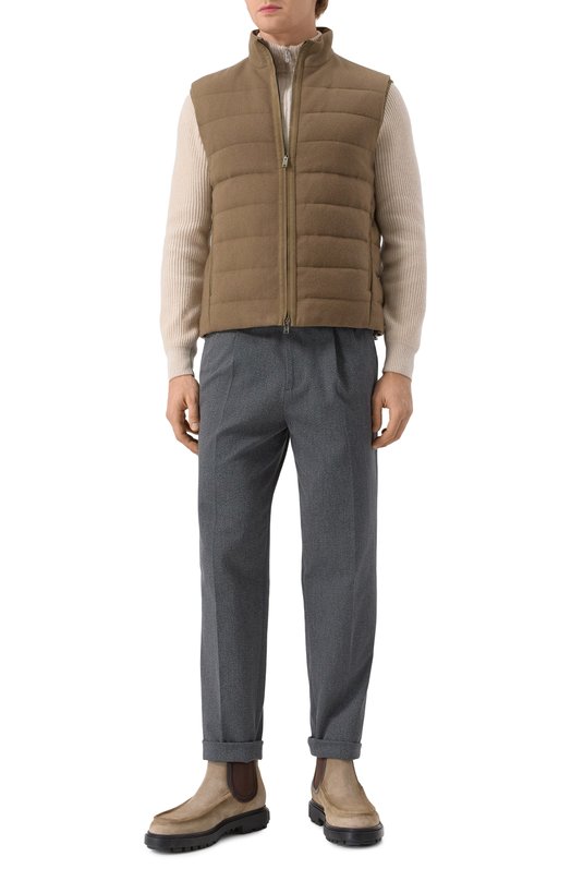 Пуховый жилет Zegna E105/UET48A8 Коричневый  E105/UET48A8 Фото 2