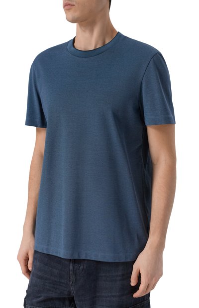 Футболка BOSS синего цвета по цене 18850 руб., арт. 50554109, фото 3 Футболка BOSS, арт. 50554109, фото 3