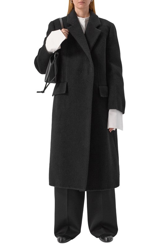 Шерстяное пальто Jil Sander J02AA0176-J41387 Чёрный  J02AA0176-J41387 Фото 3