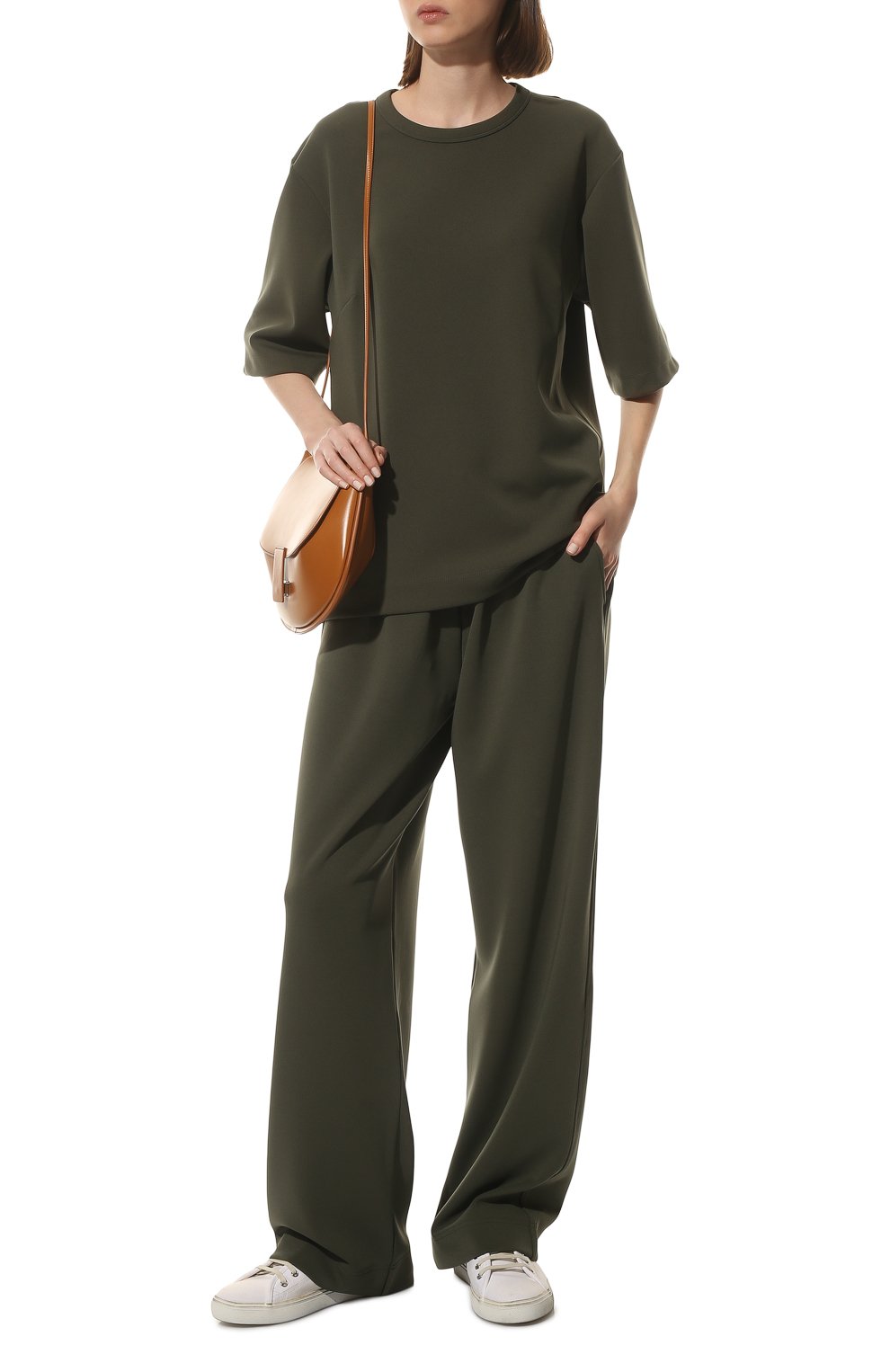 Брюки DRIES VAN NOTEN хаки цвета по цене 62350 руб., арт. 221-011146-4308, фото 2 Брюки DRIES VAN NOTEN, арт. 221-011146-4308, фото 2