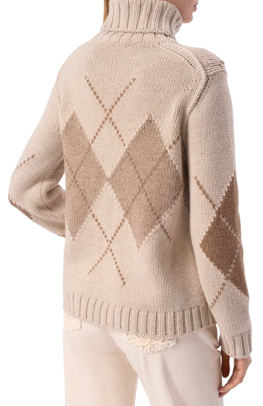 Кашемировый свитер Loro Piana FAL3573 Бежевый  FAL3573 Фото 4