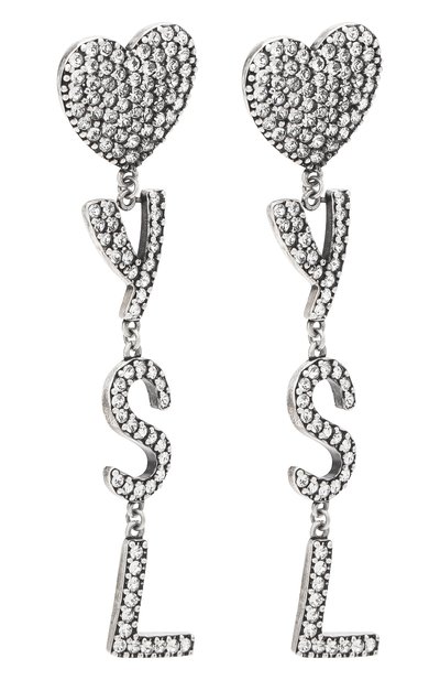 Серьги-клипсы heart SAINT LAURENT, арт. 584228/Y1526, фото 3
