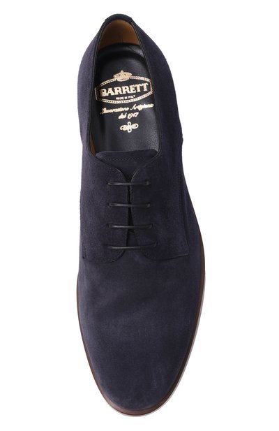 Замшевые дерби BARRETT темно-синего цвета по цене 64100 руб., арт. 261U043.4/LIGHT CASHEMERE, фото 5 Замшевые дерби BARRETT, арт. 261U043.4/LIGHT CASHEMERE, фото 5
