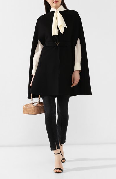 Кейп из смеси шерсти и кашемира VALENTINO, арт. SB3CG1C515E, фото 2