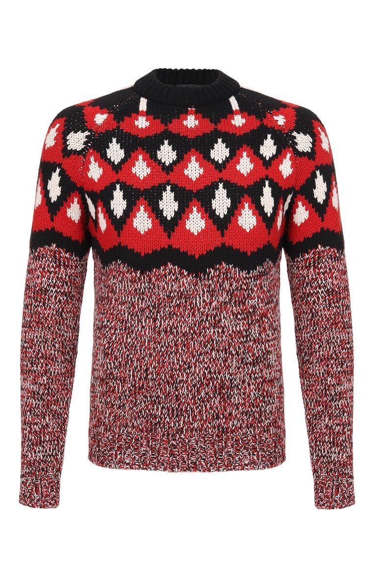 Свитер из шерсти и кашемира PRADA, арт. UMB147-1XSW-F0N98-202, фото 1