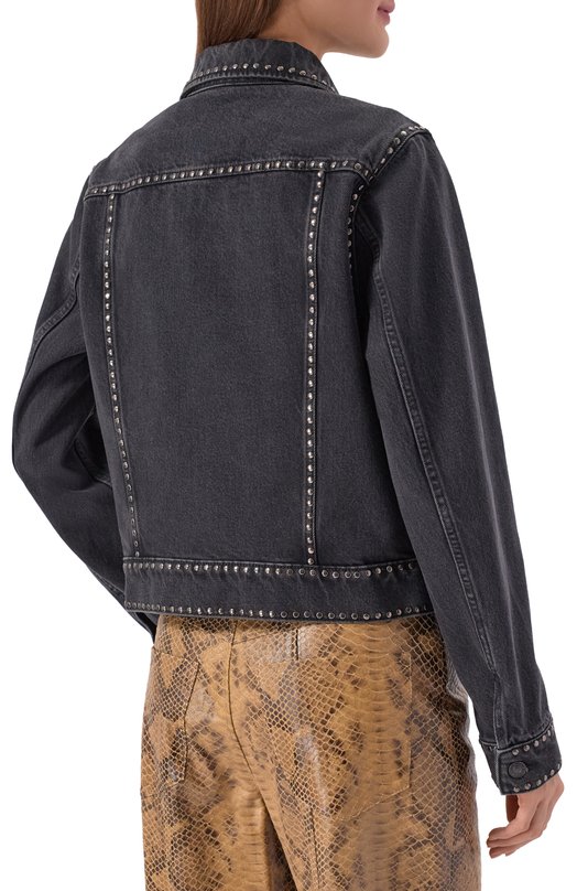 Джинсовая куртка Adi 7 For All Mankind 7UJ6TE22-1ZN Чёрный  7UJ6TE22-1ZN Фото 4