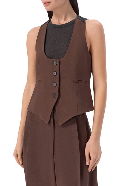 Жилет из вискозы и лиоцелла IRO, арт. WP16CALA, фото 3