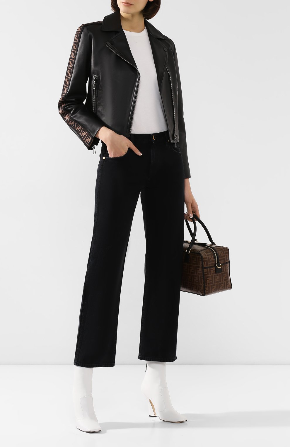 Кожаная куртка FENDI, арт. FPJ706 NBA, фото 2