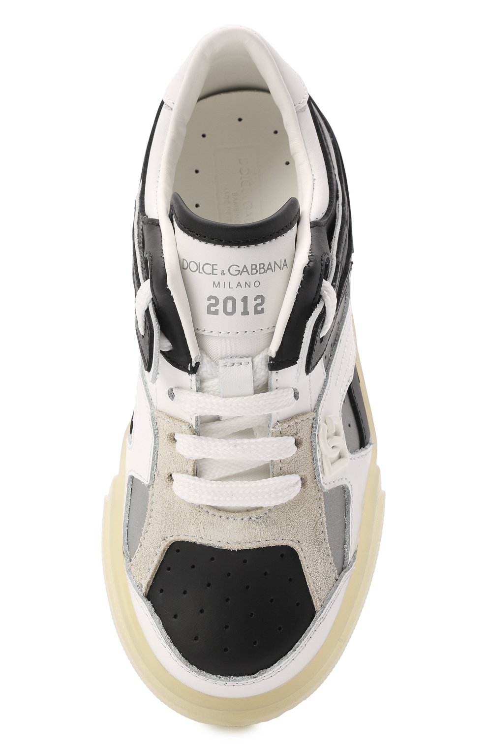 Кожаные кеды DOLCE & GABBANA, арт. DA5042/AQ711/29-36, фото 4