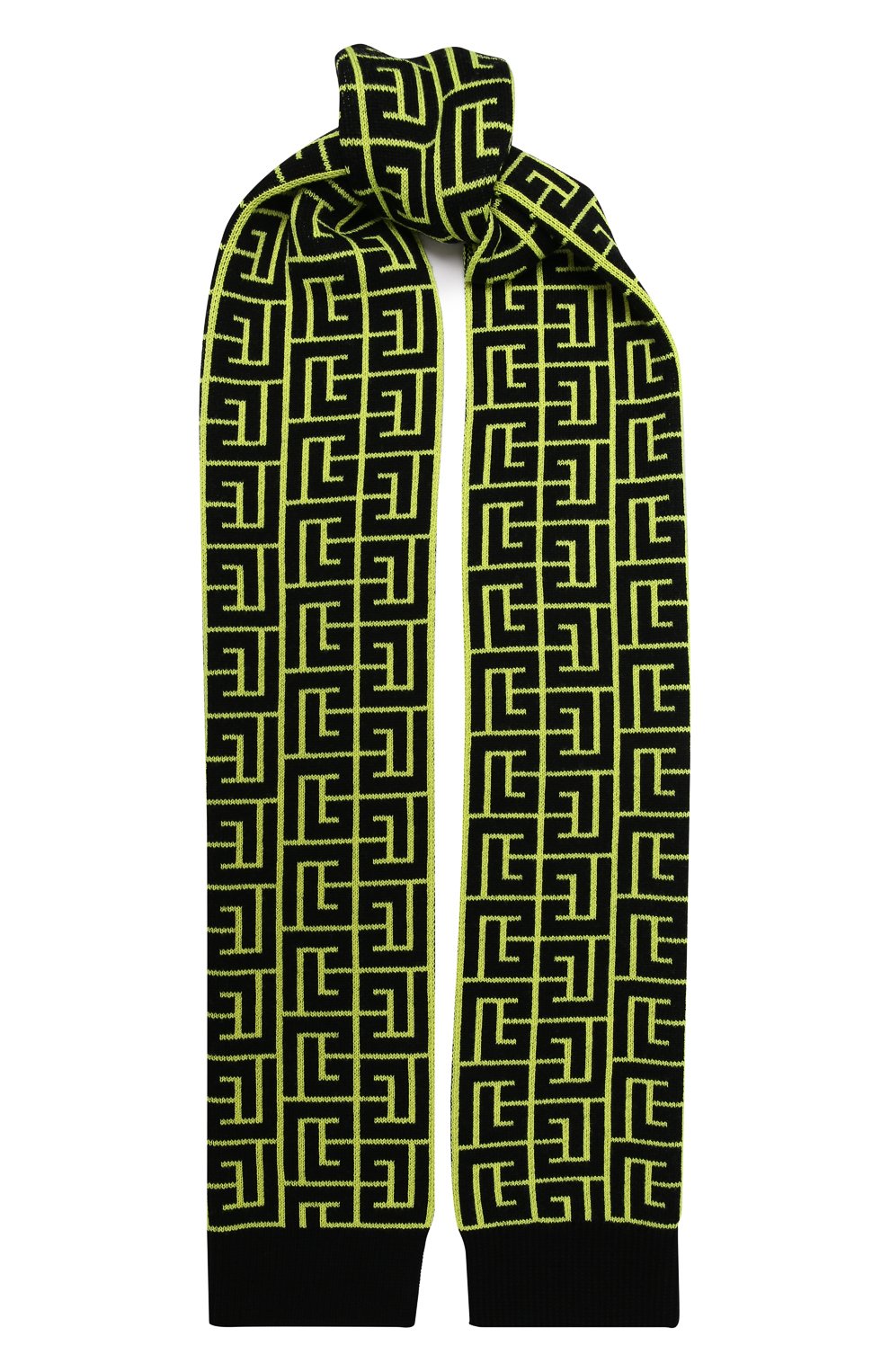 Шерстяной шарф balmain x rossignol BALMAIN, арт. WH2XG010/K054, фото 1