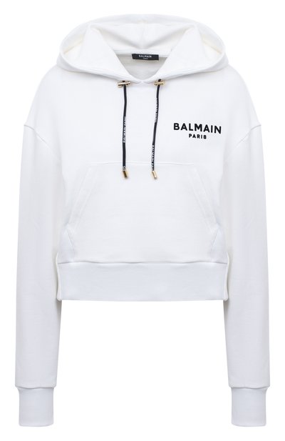 Женский хлопковое худи BALMAIN, арт. AF0JP000BB01