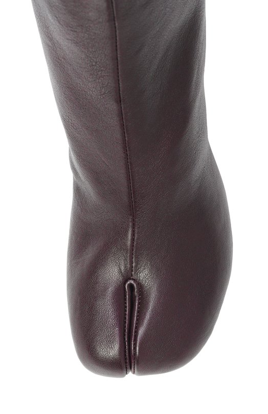 Кожаные ботильоны Tabi Maison Margiela S58WU0246/P3753 Коричневый  S58WU0246/P3753 Фото 6