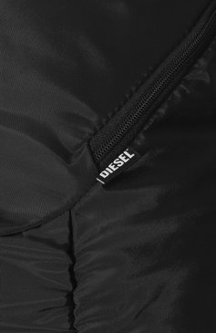 Мужской текстильный рюкзак drape backpack DIESEL черного цвета, арт. X09838/P3306 | Фото 3 (Материал сплава: Проставлено; Материал: Текстиль; Драгоценные камни: Проставлено; Стили: Кэжуэл; Размер: large)