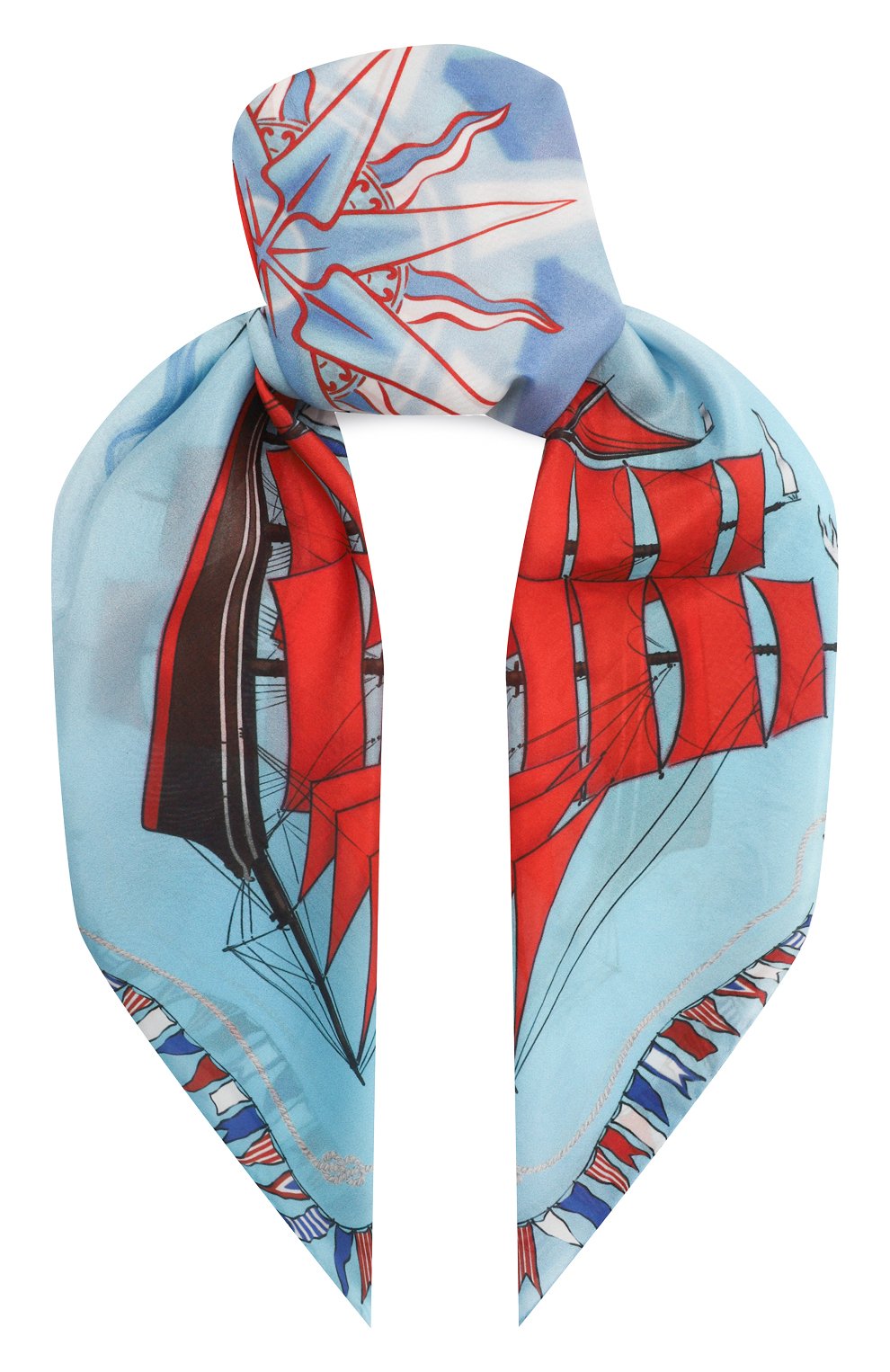 Шелковый платок алые паруса GOURJI, арт. 91120537/4451172, фото 1
