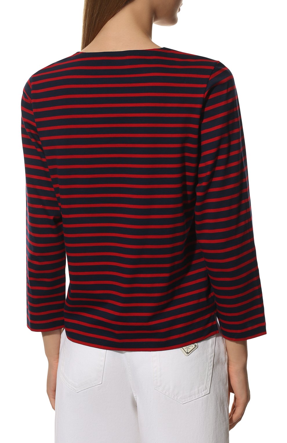 Хлопковый лонгслив PRADA, арт. 34629-1045-F0E7D-221, фото 4